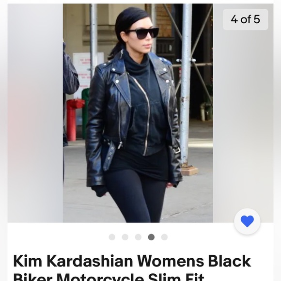 Kim Kardashian Moto Jacket.  Lambskin and very soft. Brand new w tags - Picture 5 of 9